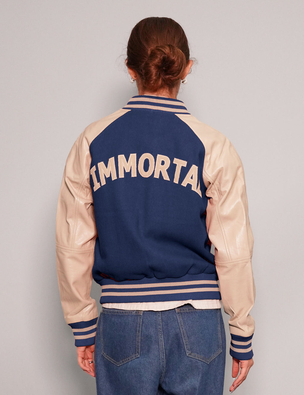 IMMORTAL Varsity Bomber Jacket - Blue