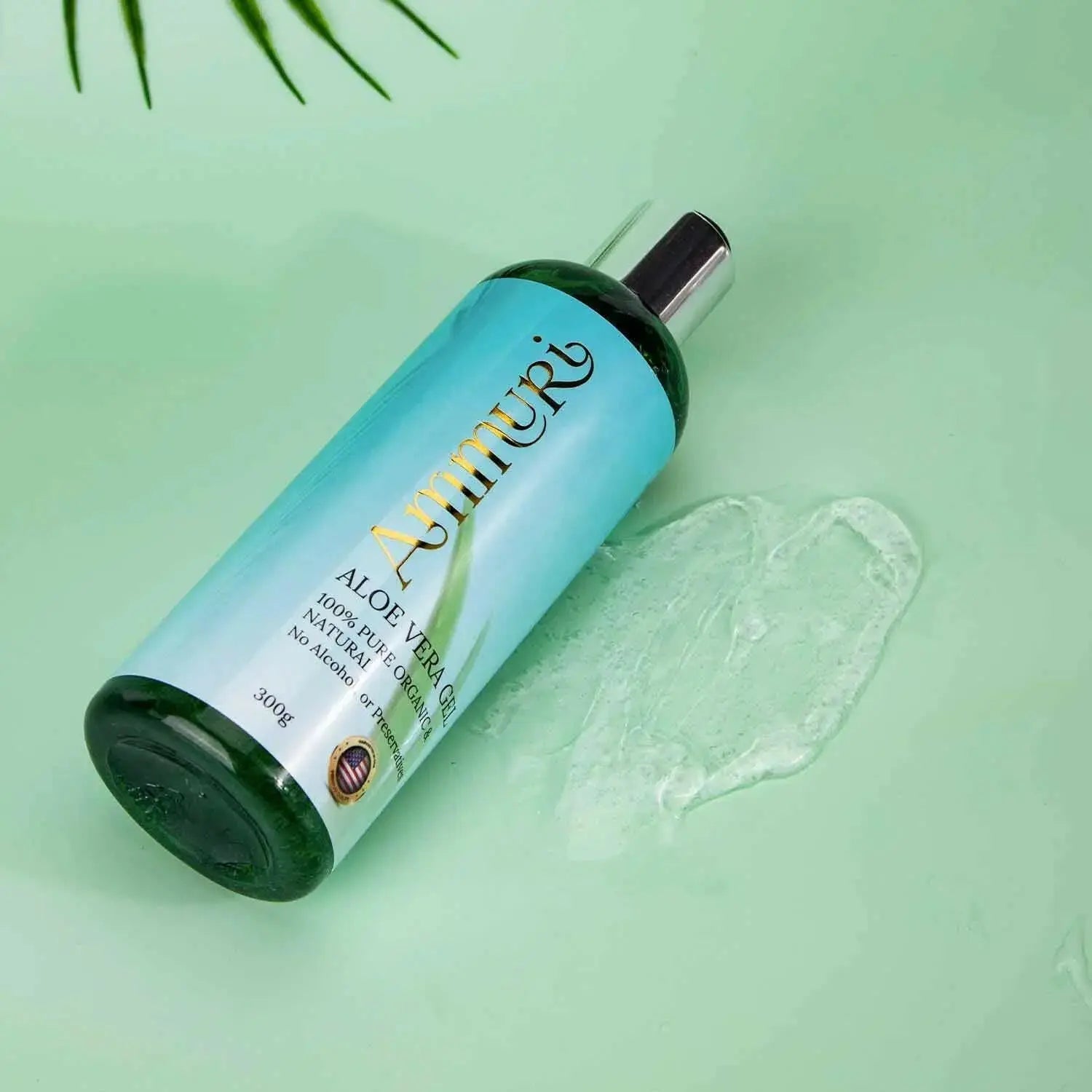 Ammuri Organic Aloe Vera Gel 5 Pack | Natural Hydrating & Soothing Gel for Face, Body & Hair | Pure, Additive-Free Skincare for All Skin Types