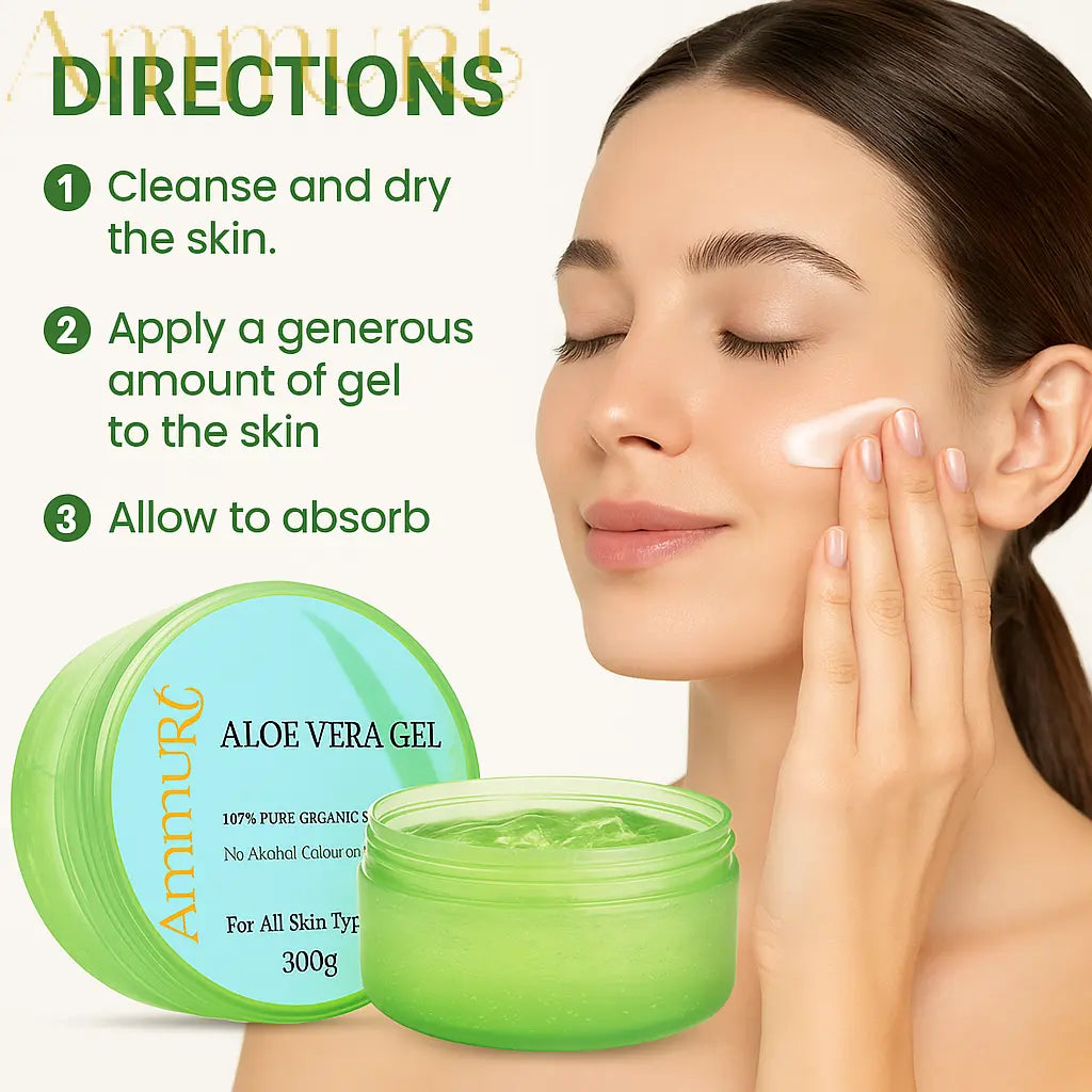 Ammuri Organic Aloe Vera Gel for Psoriasis - 300g
