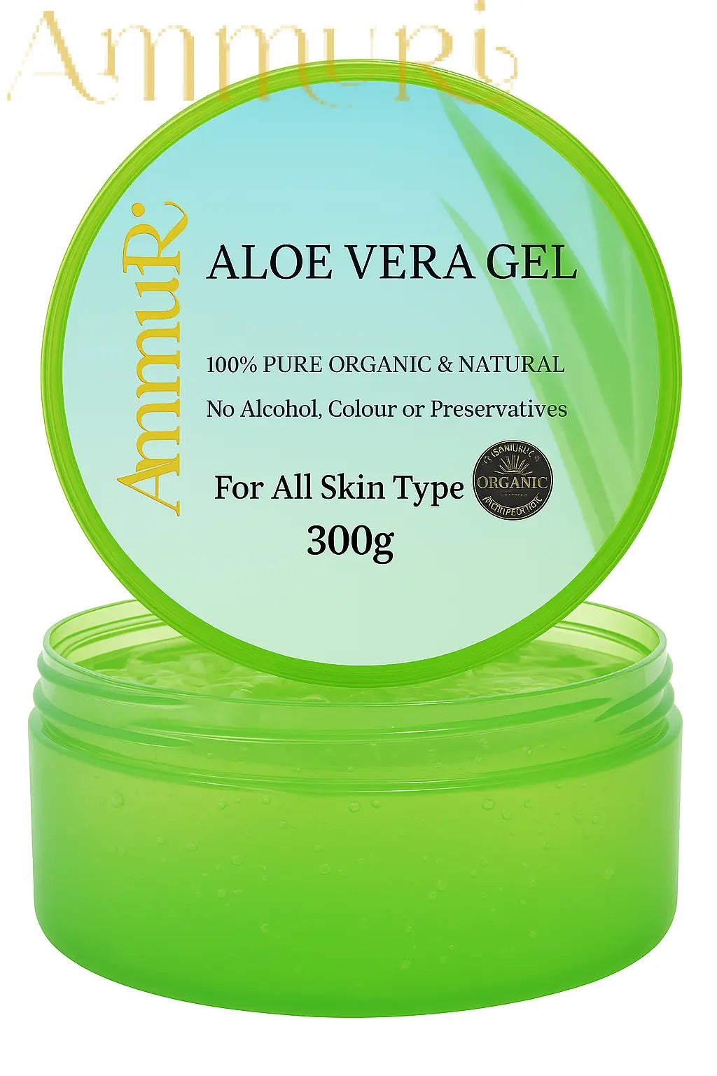 Ammuri Organic Aloe Vera Gel for Psoriasis - 300g