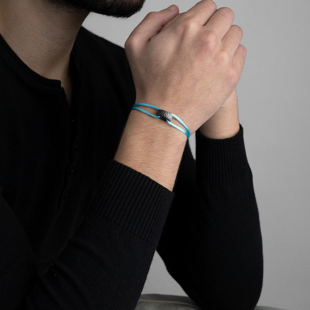 Carbon Regent Cord Bracelet