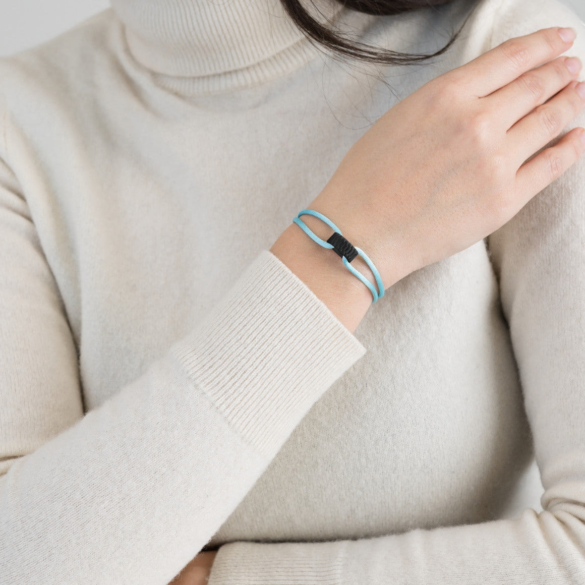 Carbon Regent Cord Bracelet