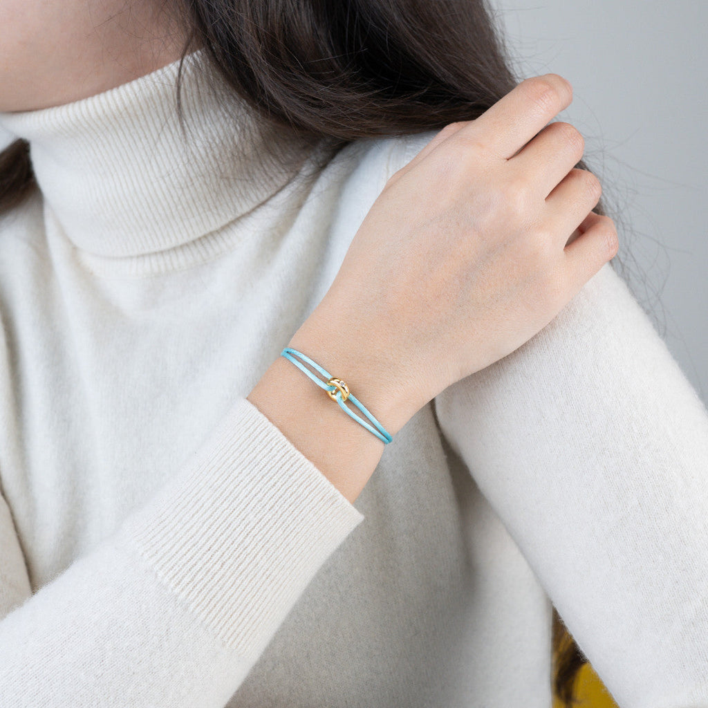 Mini Golden Soho Diamond Cord Bracelet