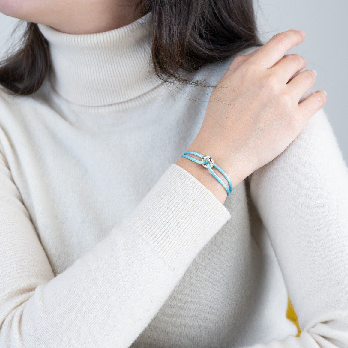 Silver Soho Diamond Cord Bracelet