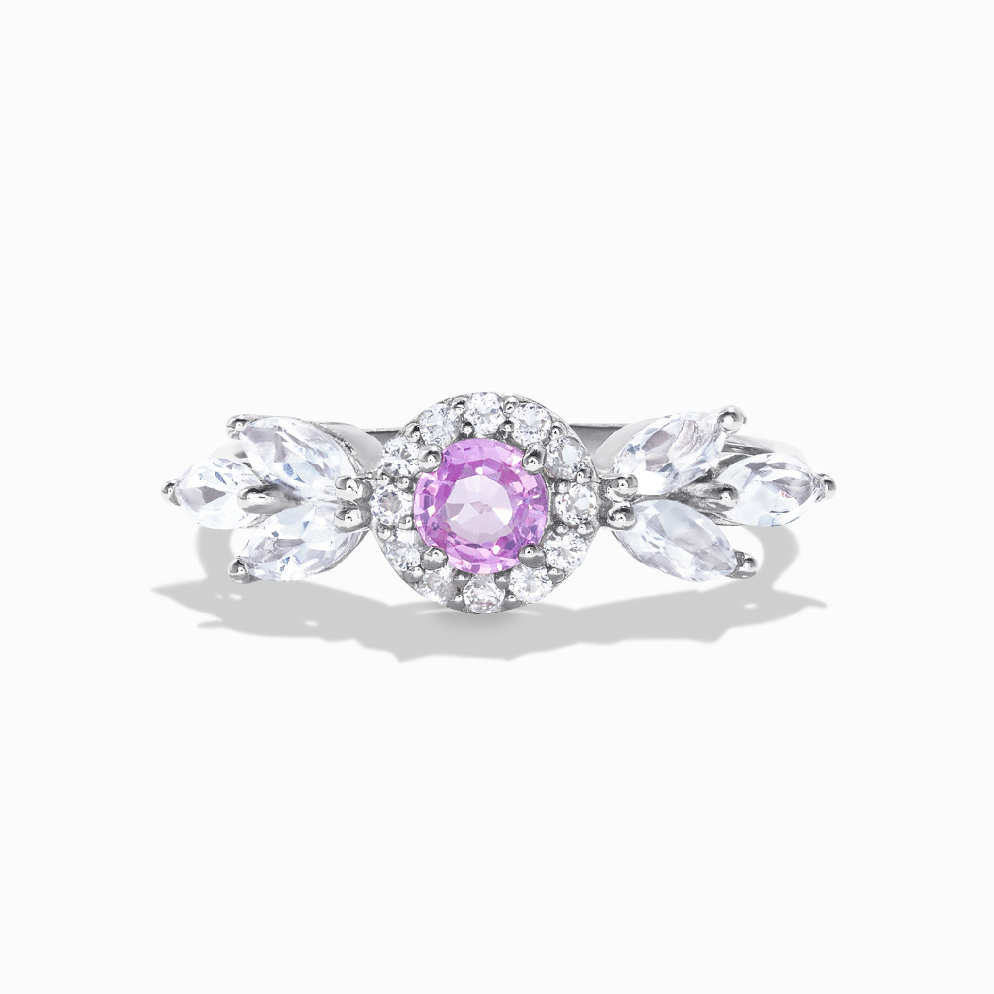 Aurelia Pink Sapphire Ring in Sterling Silver