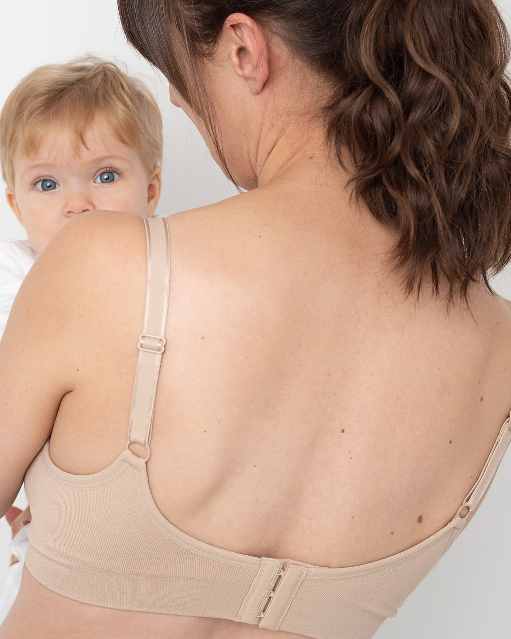 Everyday Seamfree Maternity and Nursing Bra | B to F Cup | Beige