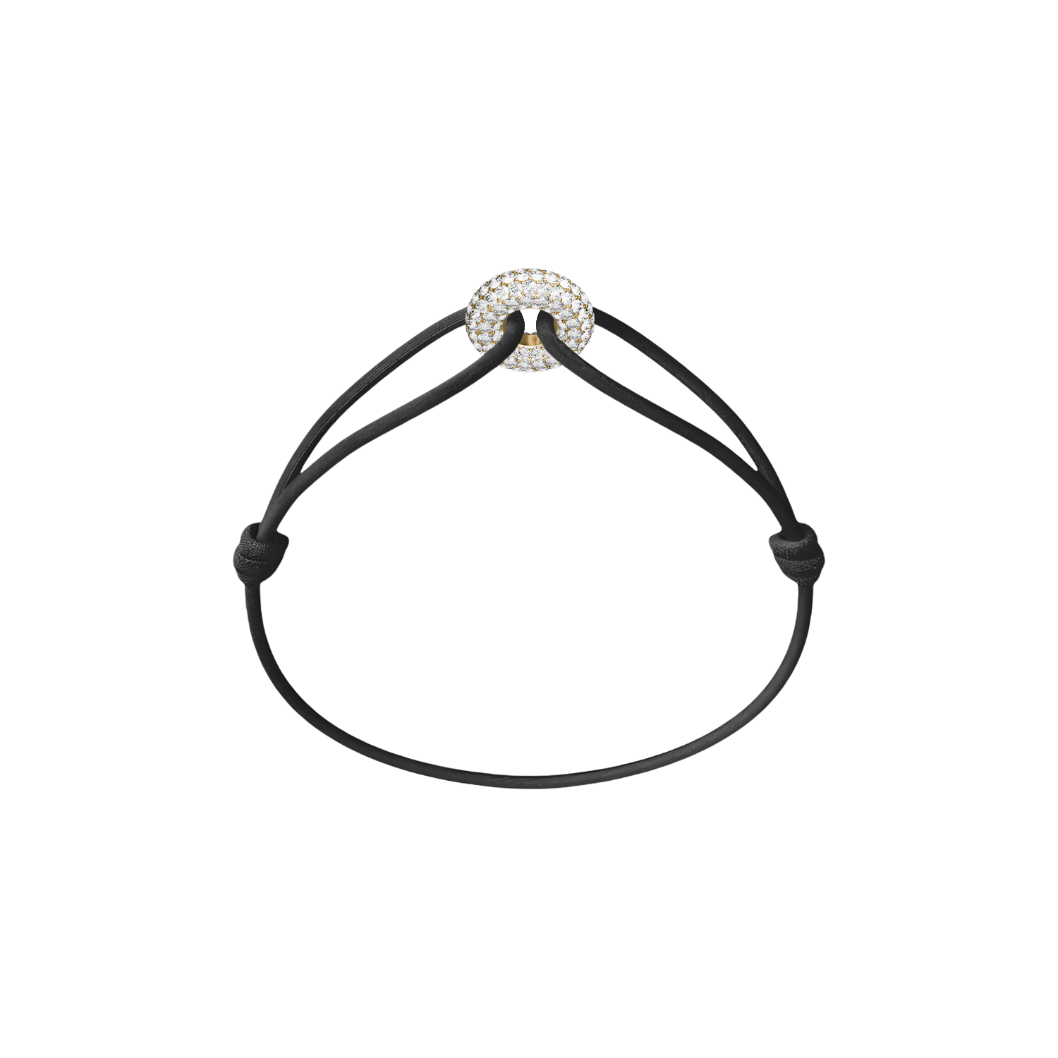 Mini Golden Soho Pavé Cord Bracelet