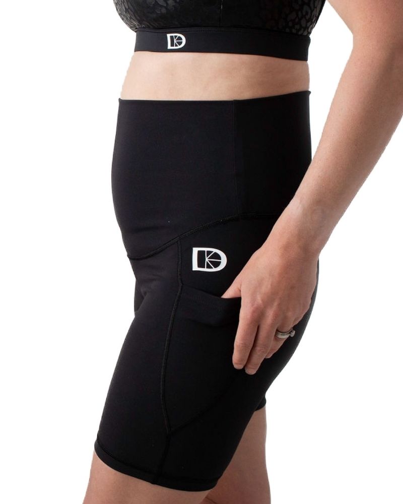Maternity & Postnatal Active Support Cycling Shorts | Black