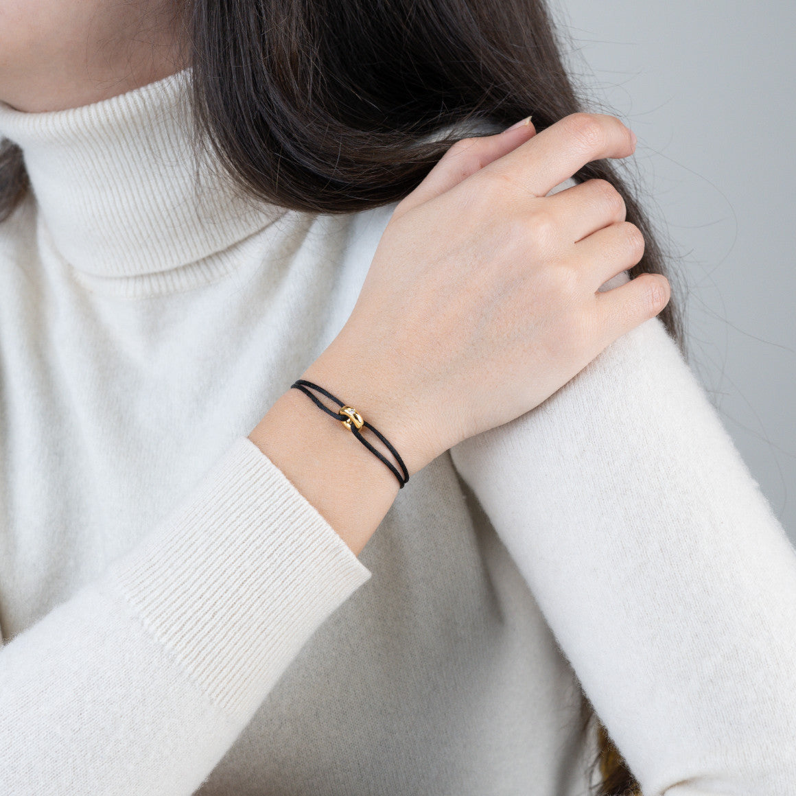 Mini Golden Soho Diamond Cord Bracelet