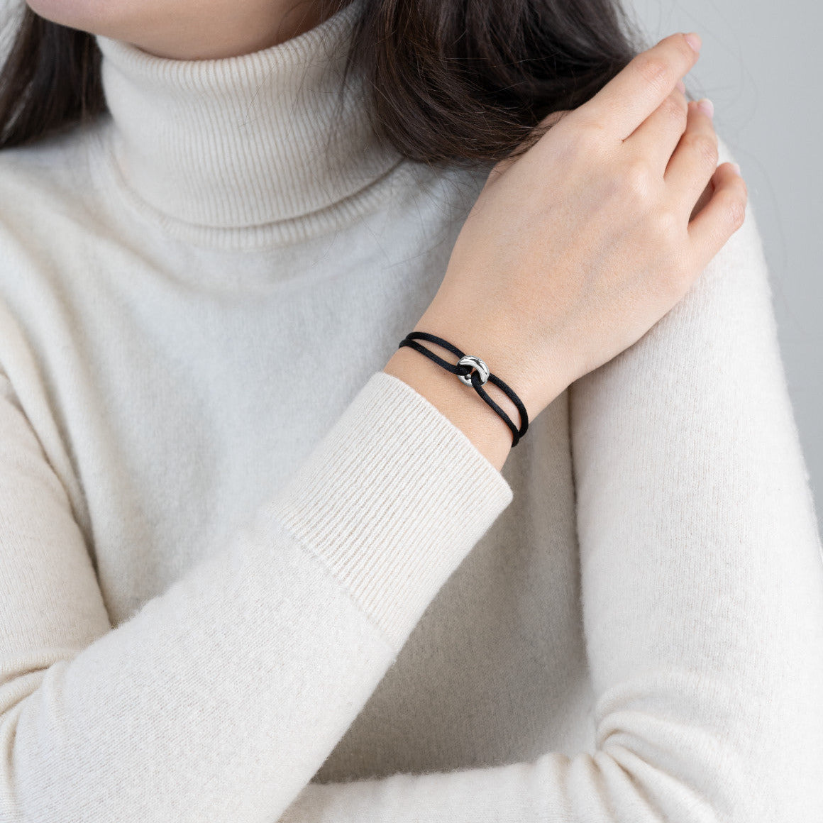 Silver Soho Cord Bracelet