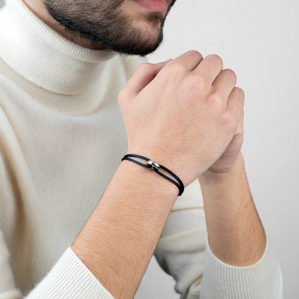 Silver Soho Cord Bracelet