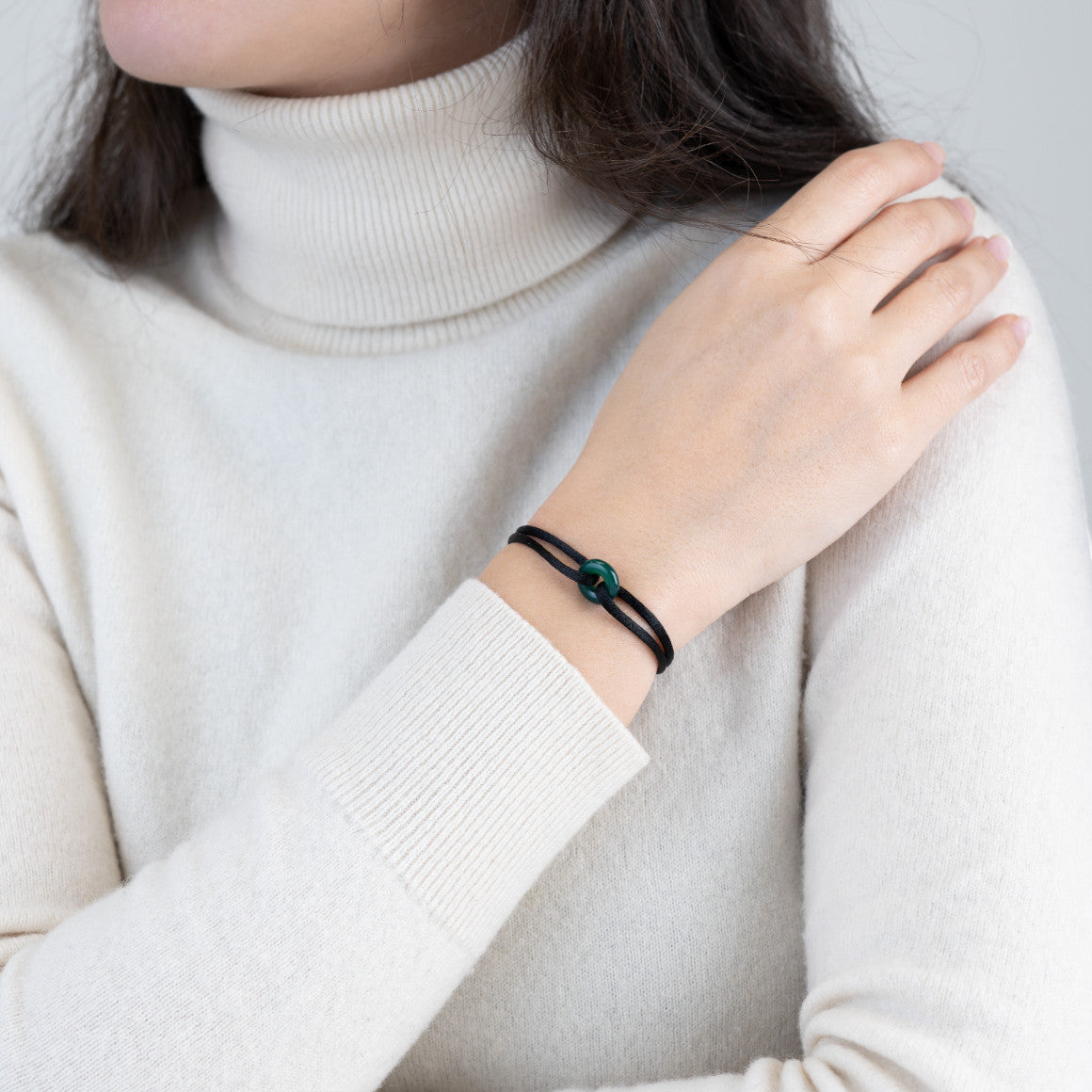 Green Soho Cord Bracelet