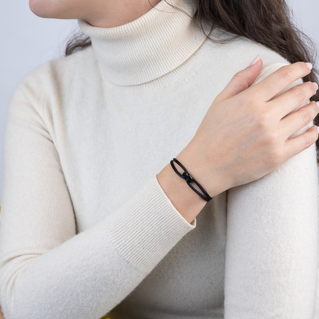 Black Soho Cord Bracelet