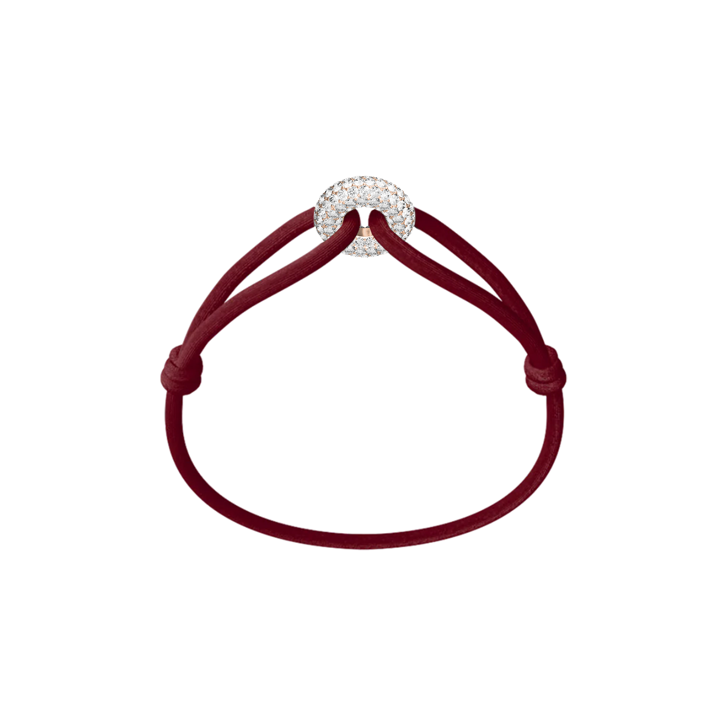 Rose Soho Pavé Cord Bracelet