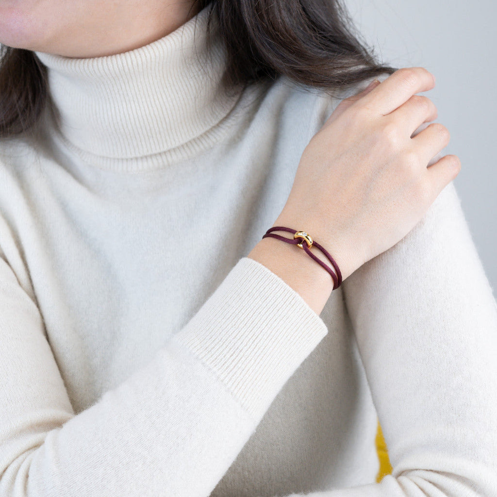 Golden Soho Diamond Cord Bracelet