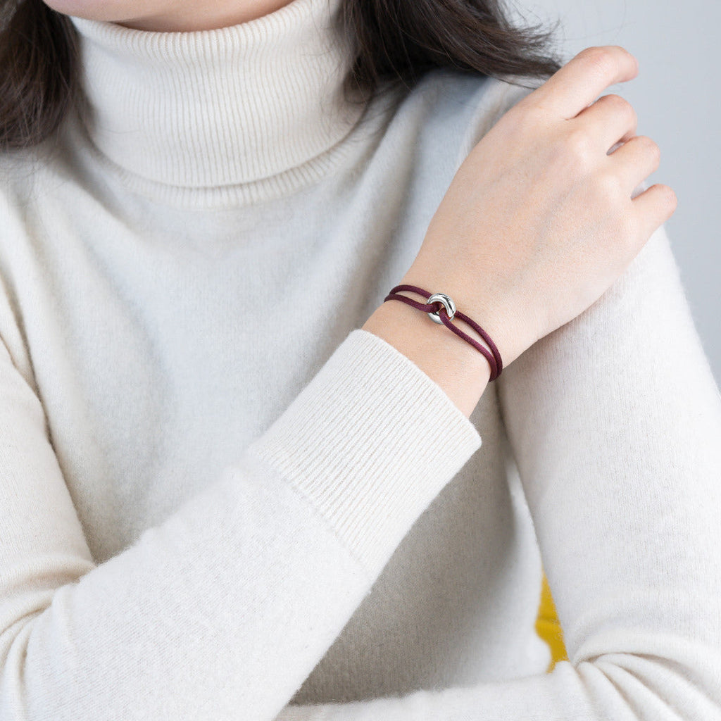 Silver Soho Cord Bracelet