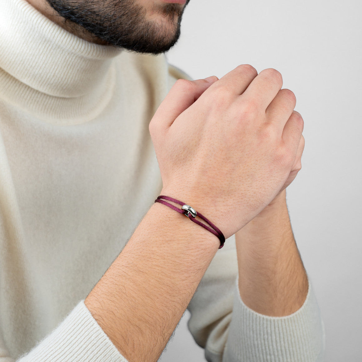 Silver Soho Cord Bracelet