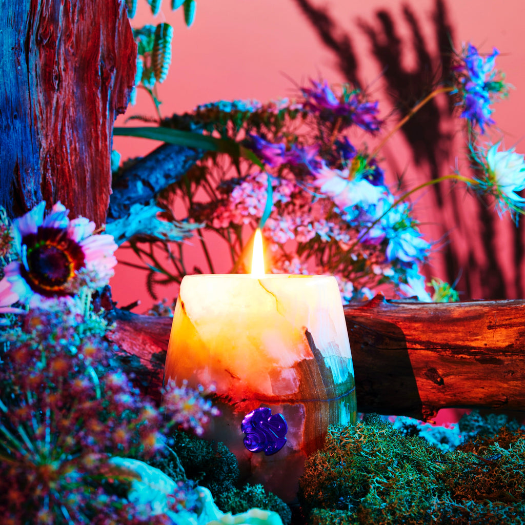 Organic Beeswax Massage + Bath Oil Candle                    225g