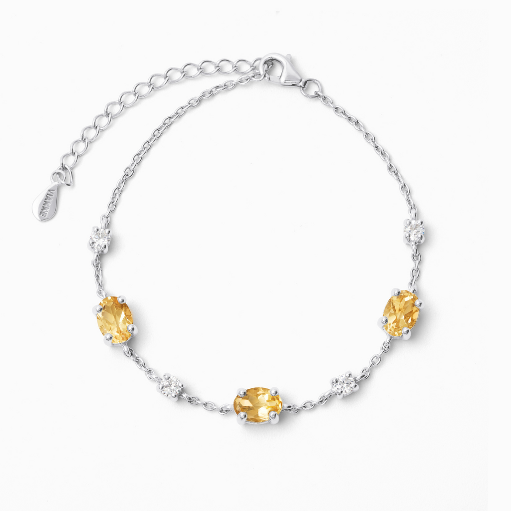 Citrine Bracelet in Sterling Silver