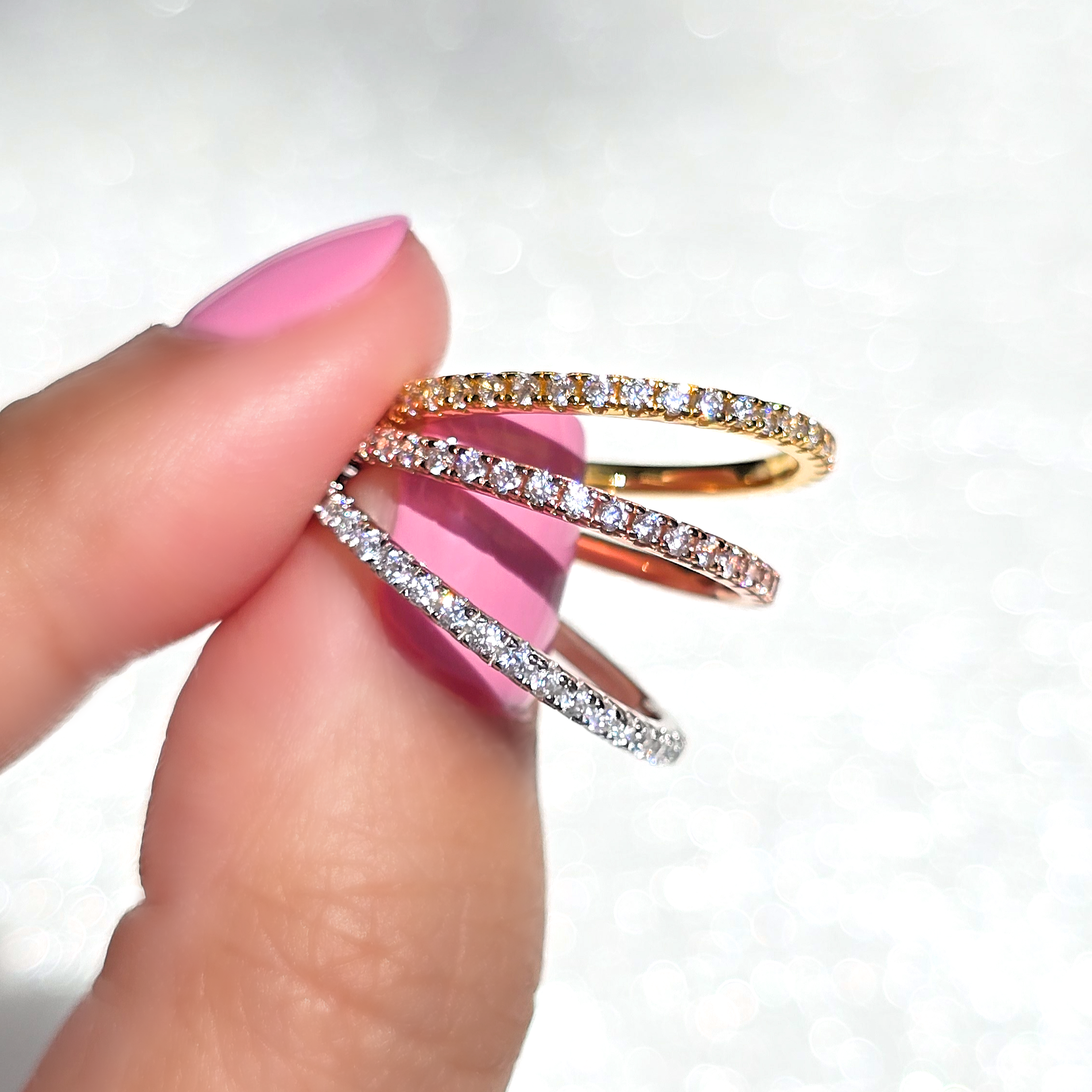 Classic Eternity Ring (1.8 mm) in 18k Rose Gold Vermeil