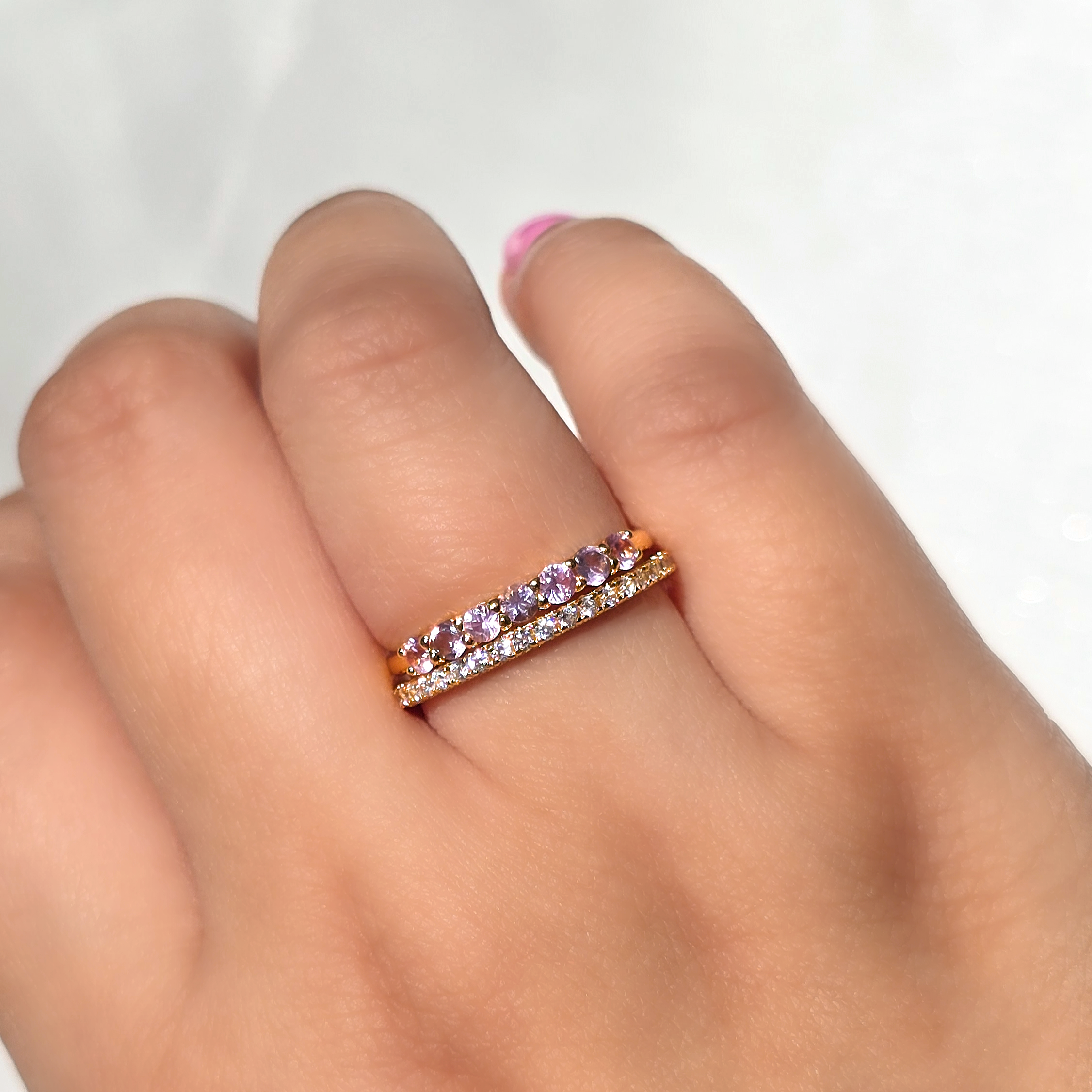 Classic Eternity Ring (1.8 mm) in 18k Rose Gold Vermeil
