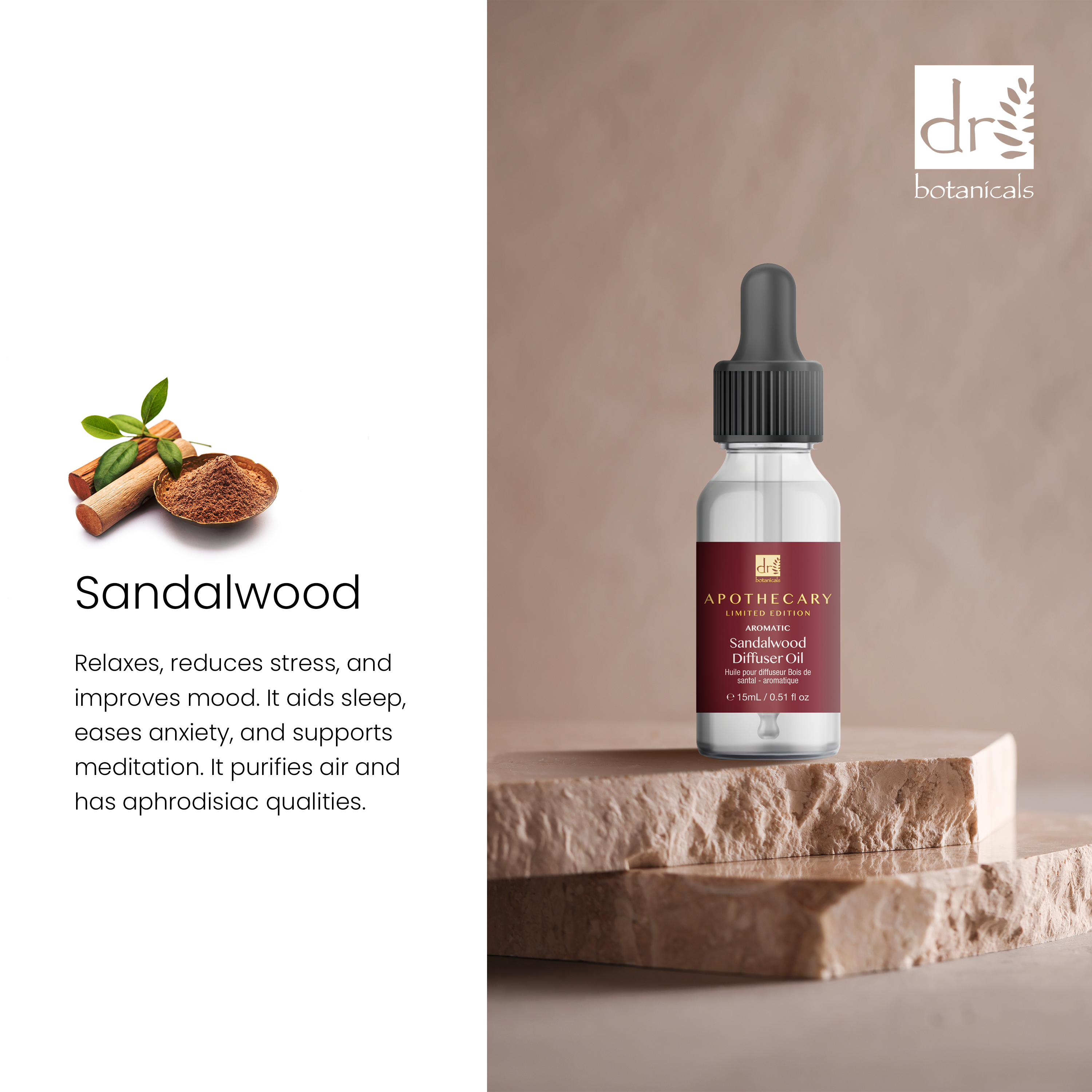 Aromatic Sandalwood Diffuser Oil 15ml