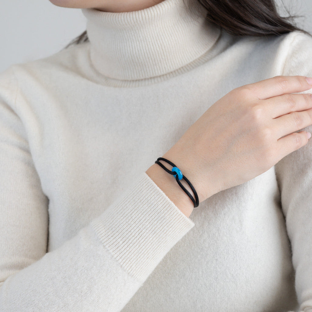 Blue Soho Cord Bracelet