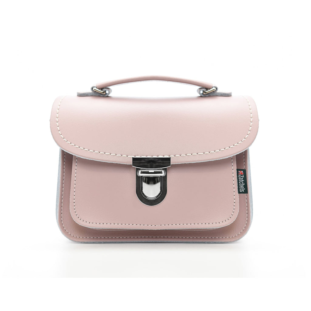 Luna Handmade Leather Bag - Rose Quartz