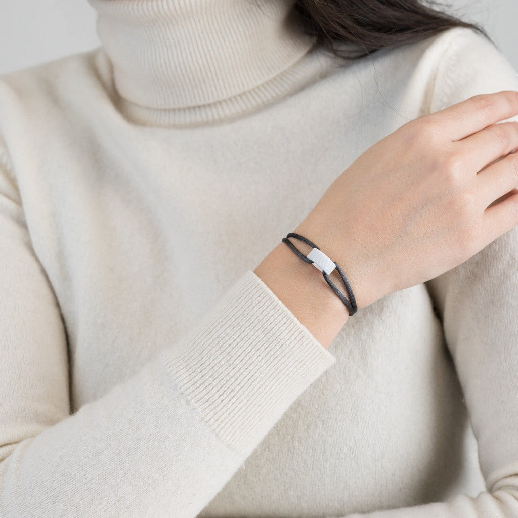 Snow Regent Cord Bracelet