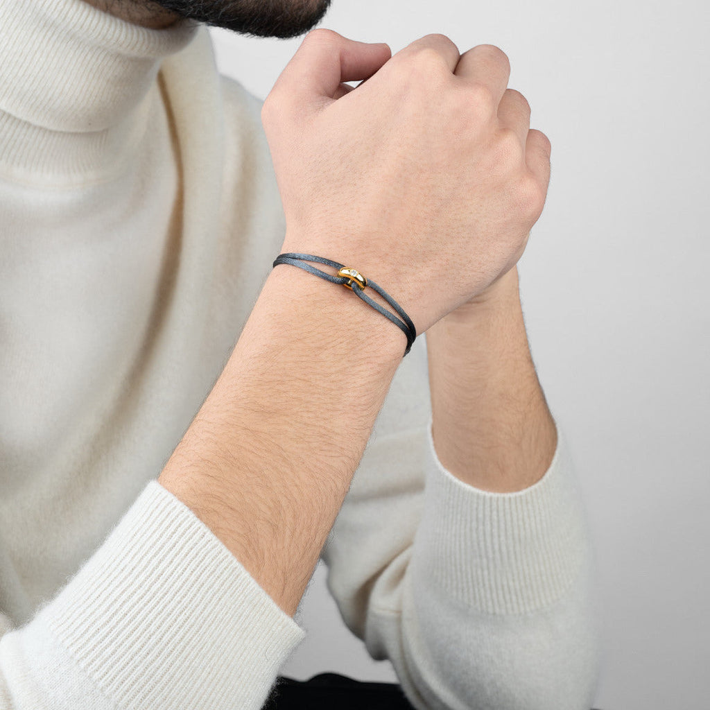 Golden Soho Diamond Cord Bracelet