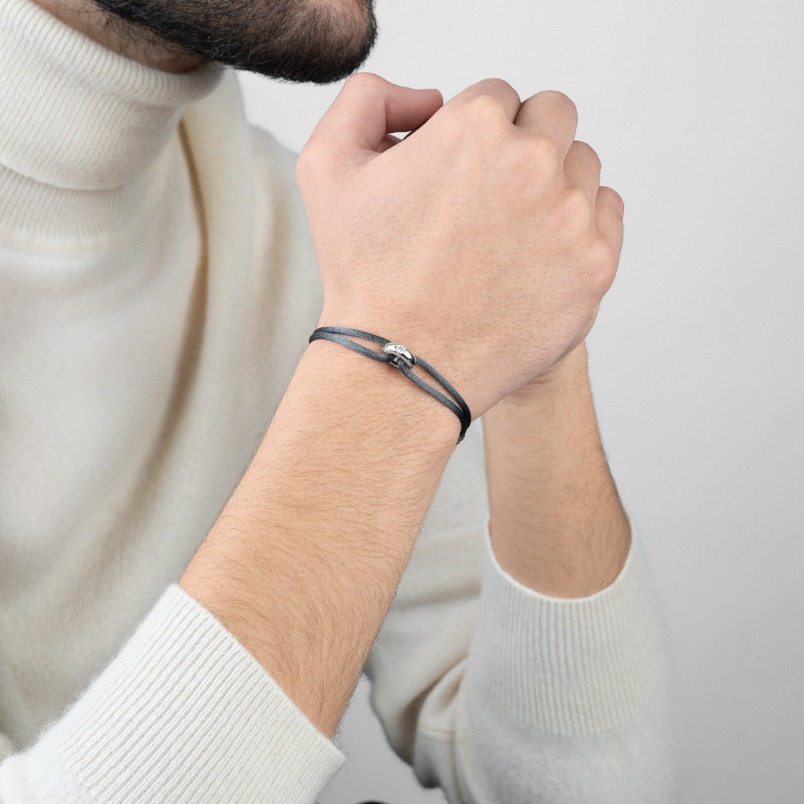 Silver Soho Diamond Cord Bracelet