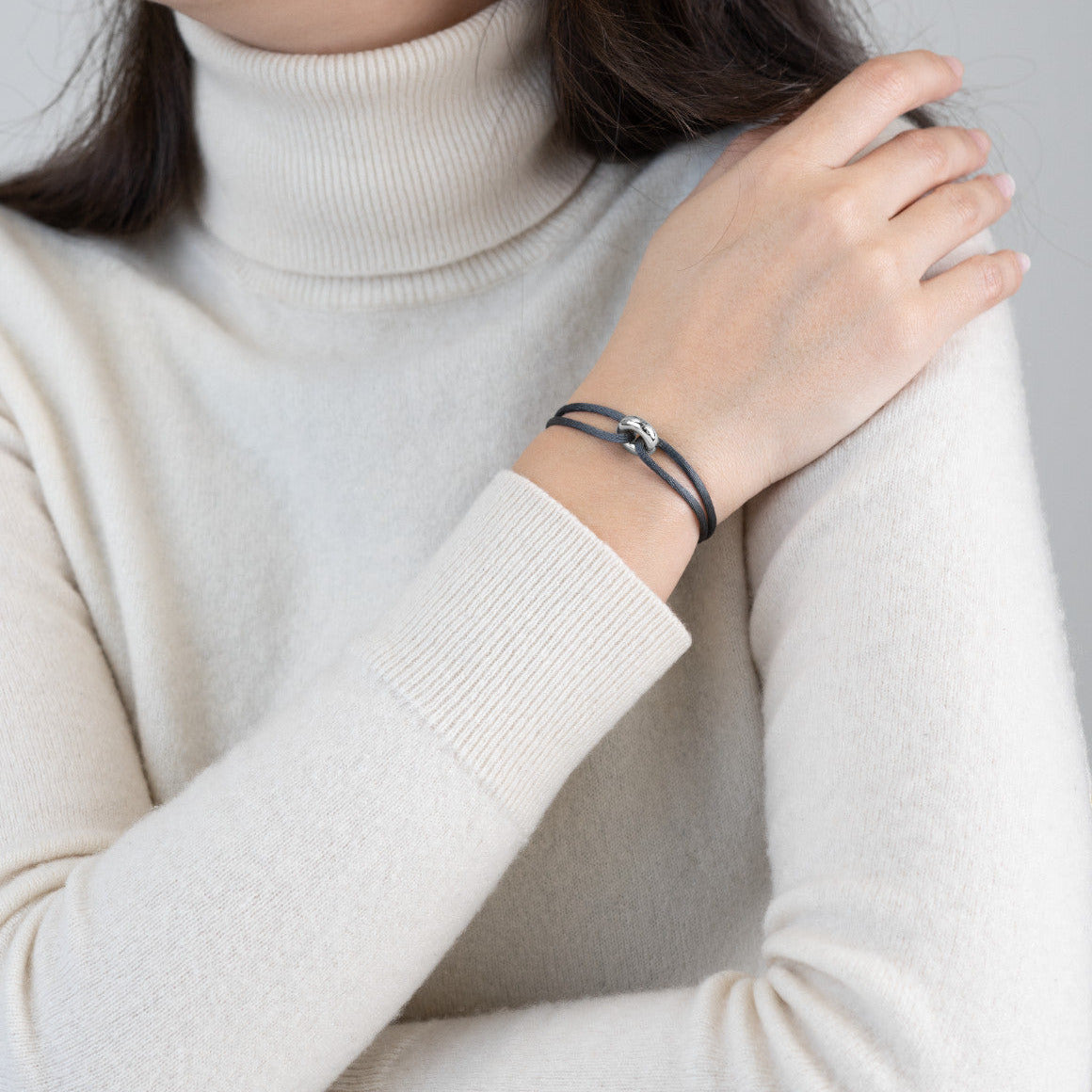 Silver Soho Cord Bracelet