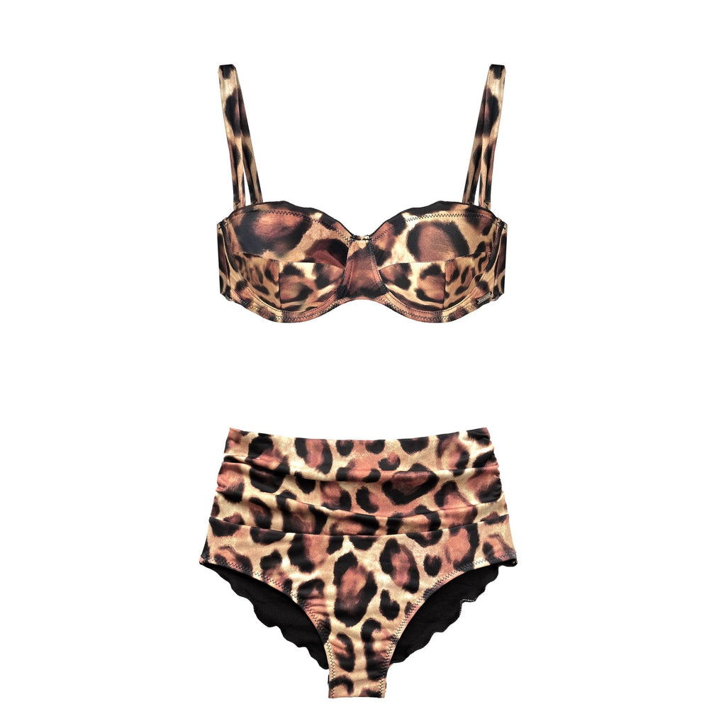 Leopard Print Shape Wear Bikini Bottom Vanessa