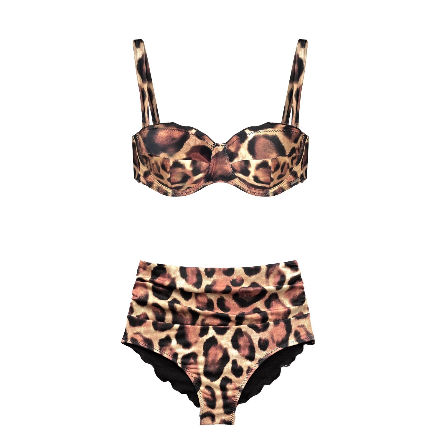 Leopard Print Shape Wear Bikini Bottom Vanessa