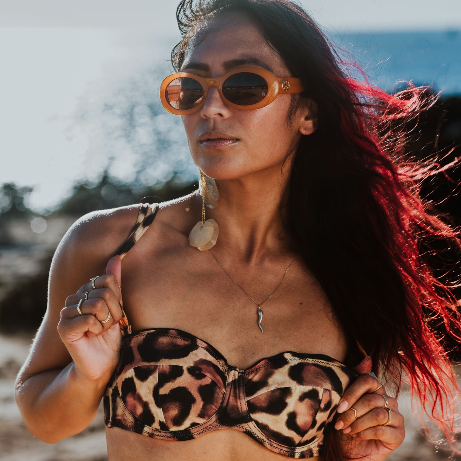 Leopard Print Bikini Top Jayne