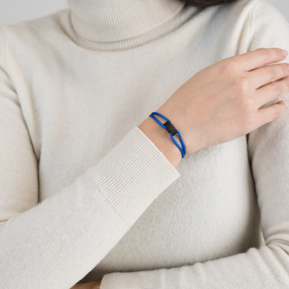 Carbon Regent Cord Bracelet