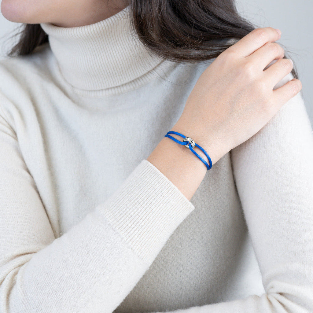 Silver Soho Diamond Cord Bracelet