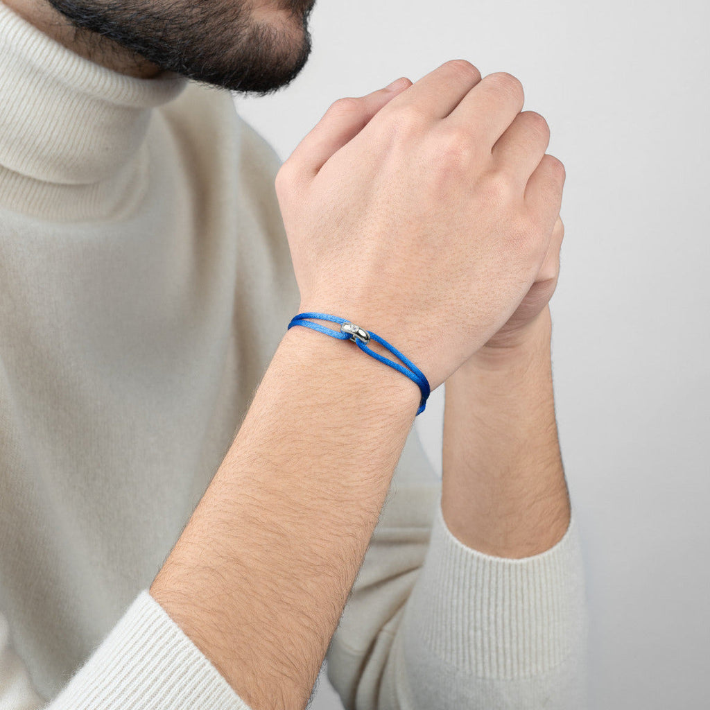 Silver Soho Diamond Cord Bracelet