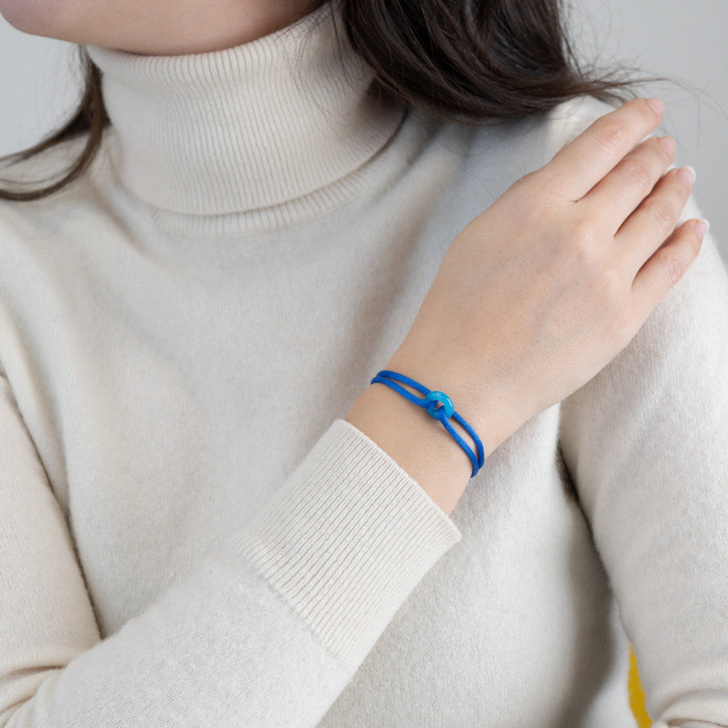 Blue Soho Cord Bracelet