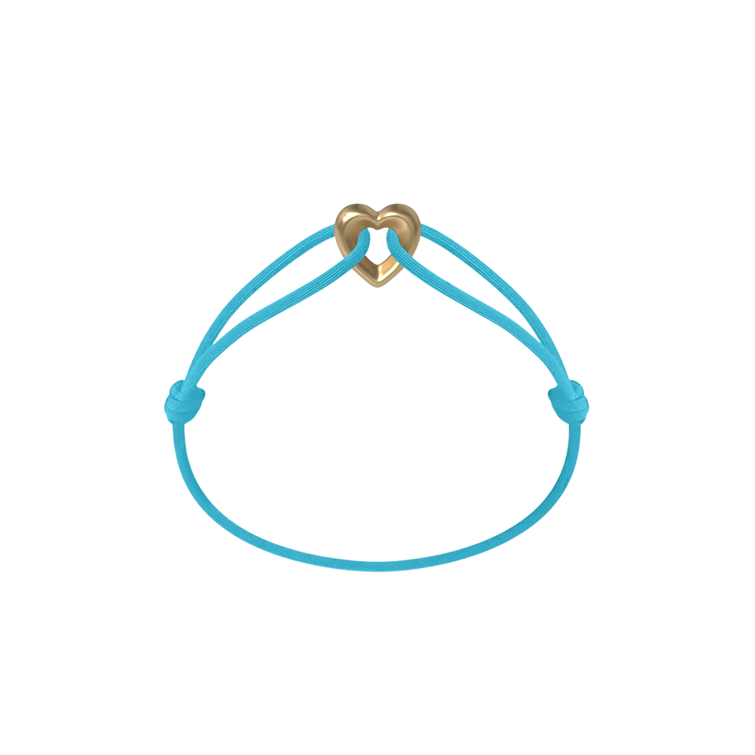 Golden Heart Cord Bracelet