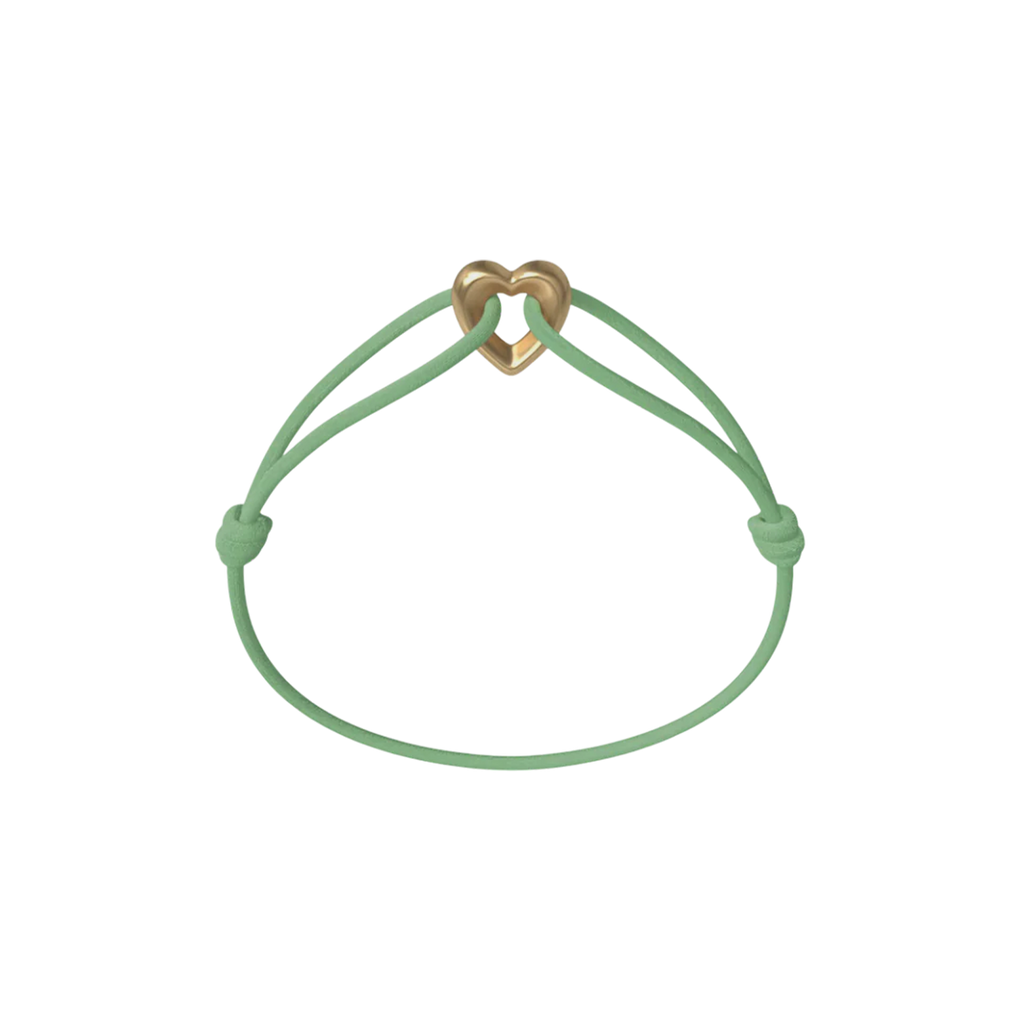 Golden Heart Cord Bracelet