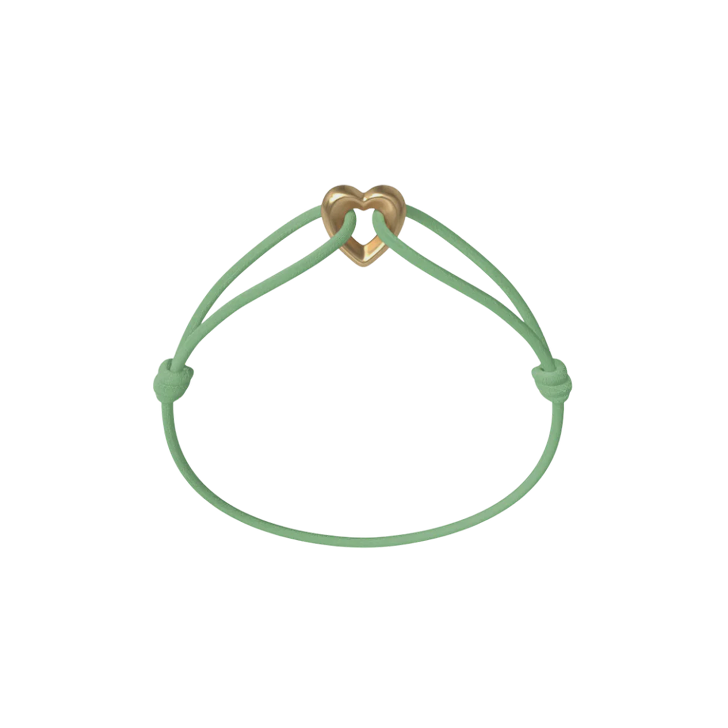 Golden Heart Cord Bracelet