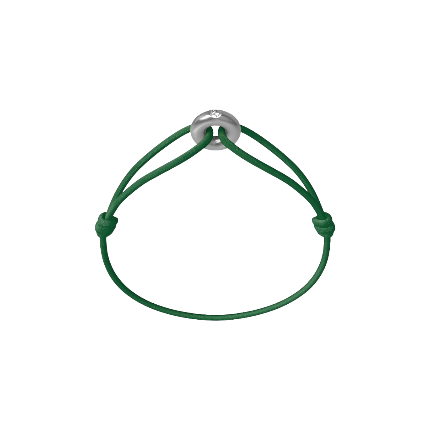 Mini Silver Soho Diamond Cord Bracelet