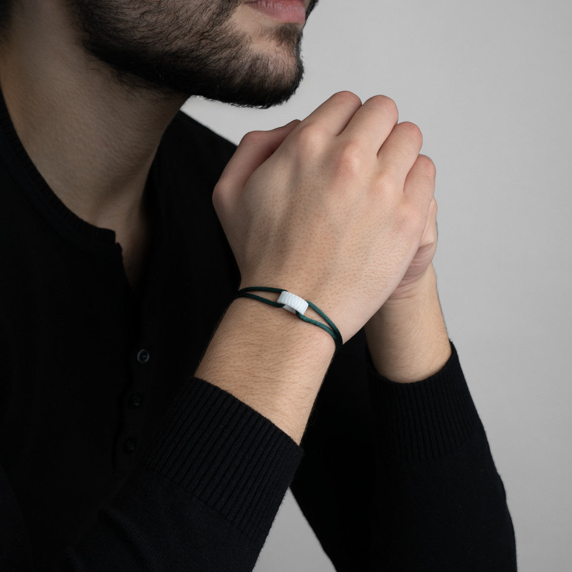 Snow Regent Cord Bracelet