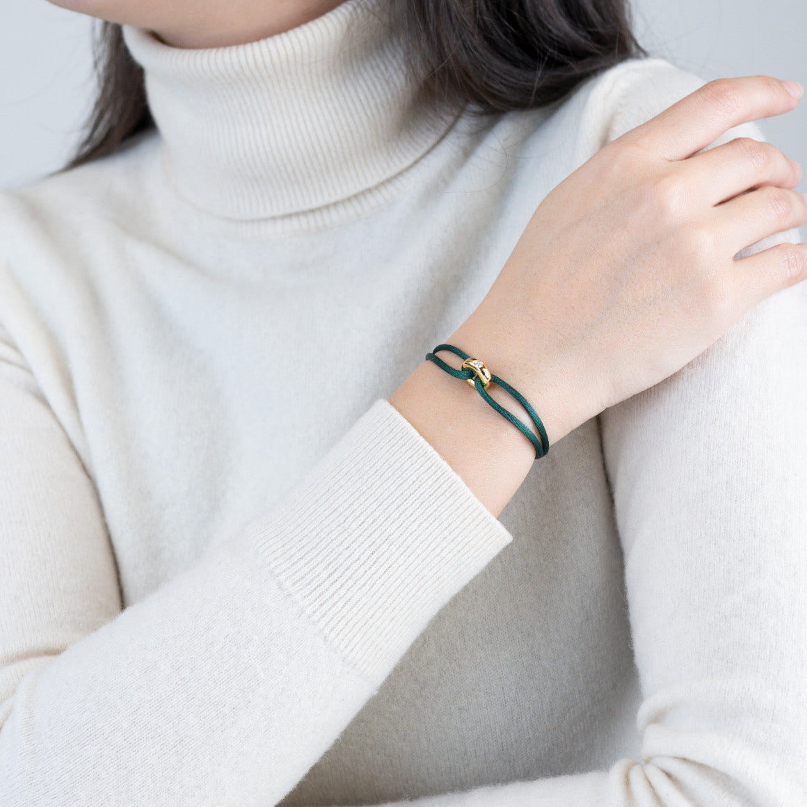 Golden Soho Diamond Cord Bracelet