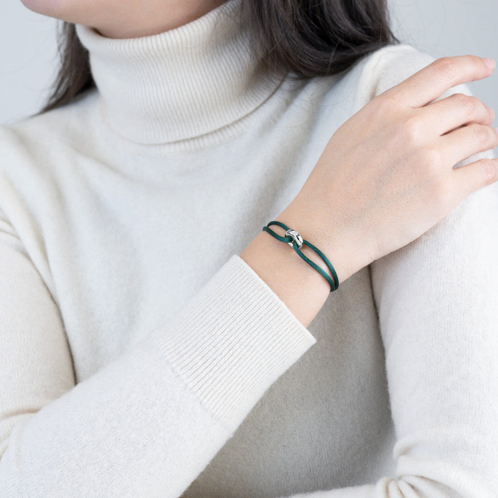 Silver Soho Diamond Cord Bracelet