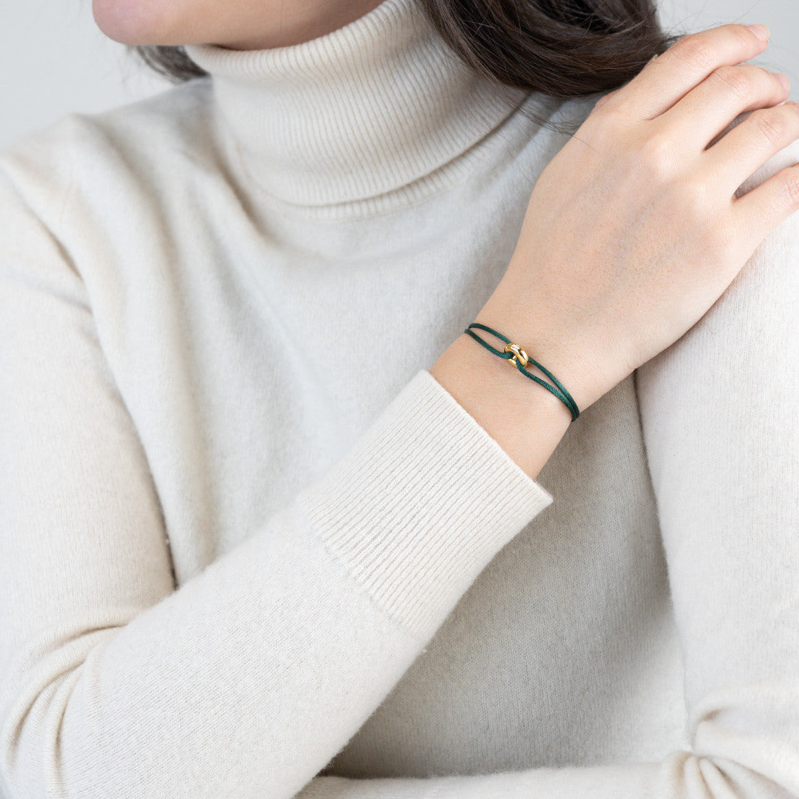 Mini Golden Soho Diamond Cord Bracelet