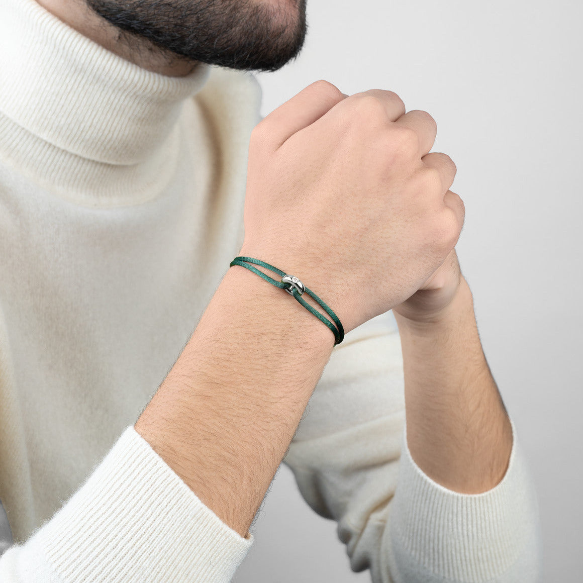 Silver Soho Diamond Cord Bracelet