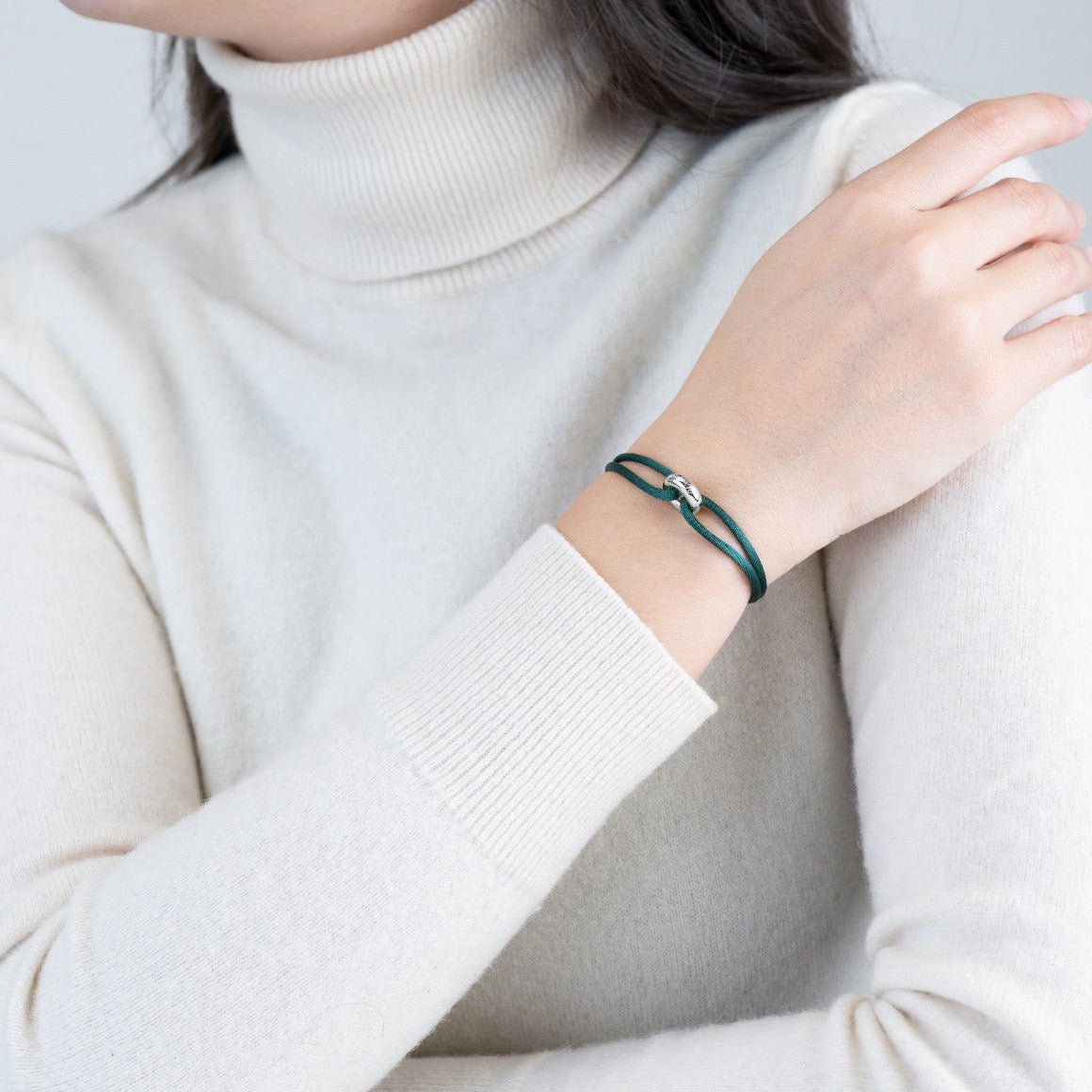 Silver Soho Cord Bracelet