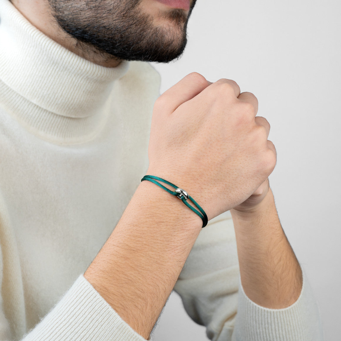 Silver Soho Cord Bracelet